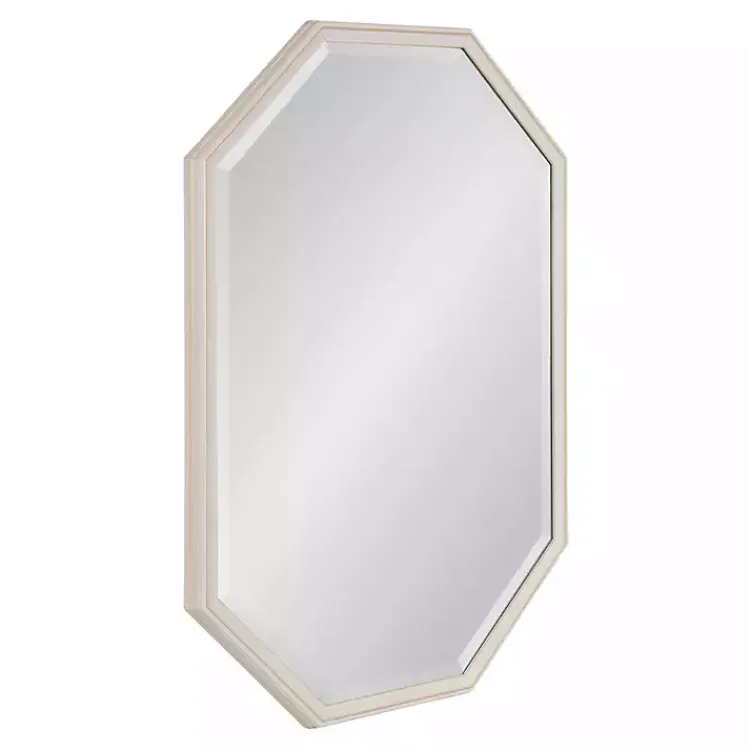 Kirklands Home White Beveled Octagon Wall Mirror Sale