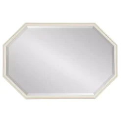 Kirklands Home White Beveled Octagon Wall Mirror Sale