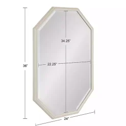 Kirklands Home White Beveled Octagon Wall Mirror Sale