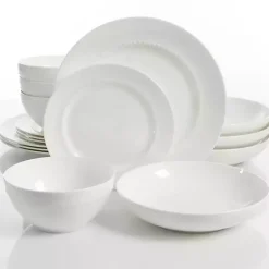Kirklands Home Bone China 16-pc. Dinnerware Set White Outlet
