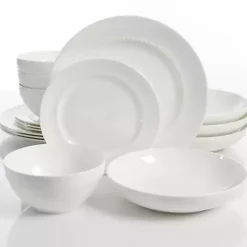 Kirklands Home Bone China 16-pc. Dinnerware Set White Outlet