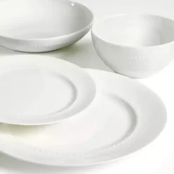 Kirklands Home Bone China 16-pc. Dinnerware Set White Outlet