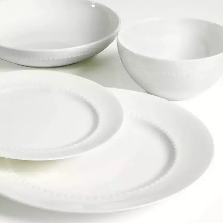 Kirklands Home Bone China 16-pc. Dinnerware Set White Outlet