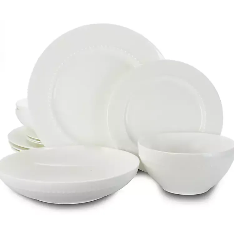 Kirklands Home Bone China 16-pc. Dinnerware Set White Outlet