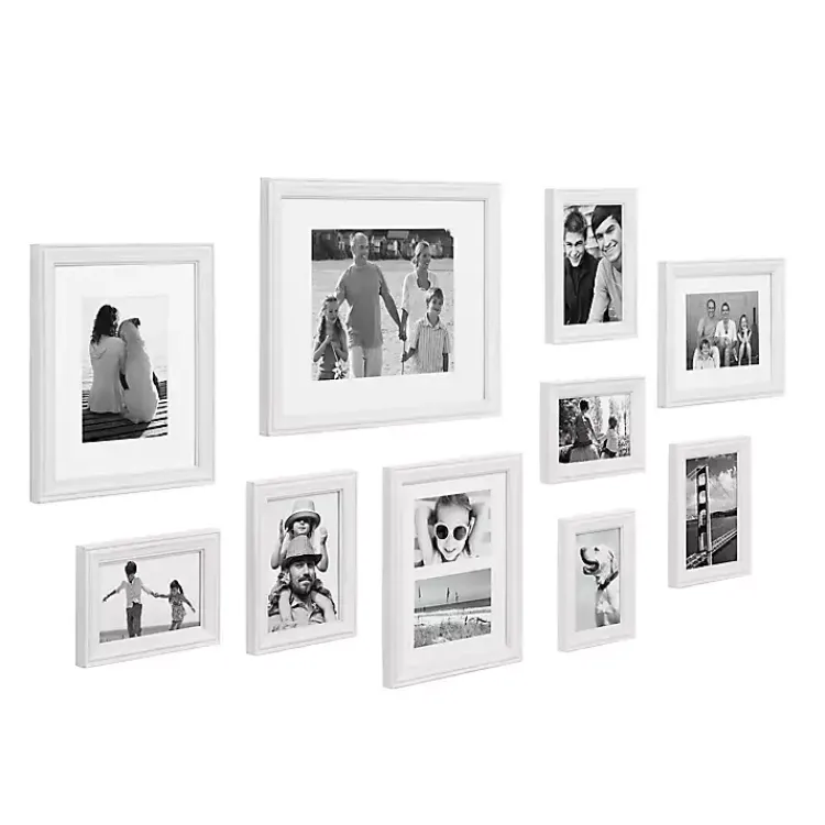 Kirklands Home White Bordeaux 10-pc. Gallery Wall Frame Set Hot