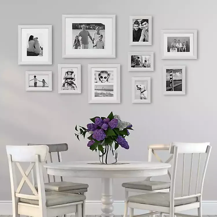 Kirklands Home White Bordeaux 10-pc. Gallery Wall Frame Set Hot