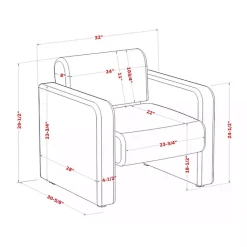 Kirklands Home Boucle Modern Accent Chair White Discount