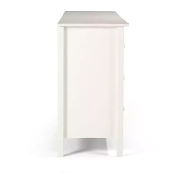 Kirklands Home Brazilian Pine Wood 6-Drawer Dresser White New
