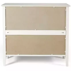 Kirklands Home Brazilian Pine Wood Short Bookshelf White Hot