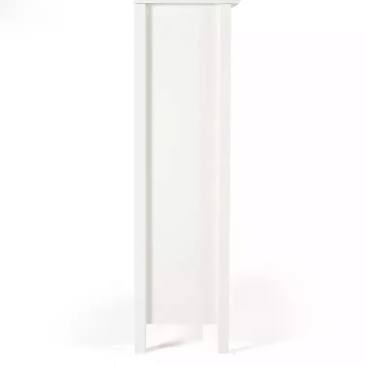 Kirklands Home Brazilian Pine Wood 3-Tier Bookshelf White Hot