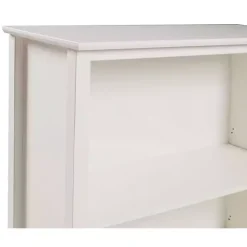 Kirklands Home Brazilian Pine Wood 3-Tier Bookshelf White Hot