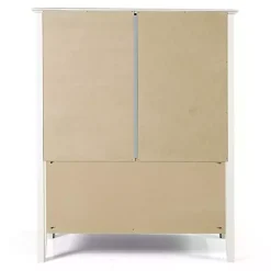 Kirklands Home Brazilian Pine Wood 3-Tier Bookshelf White Hot