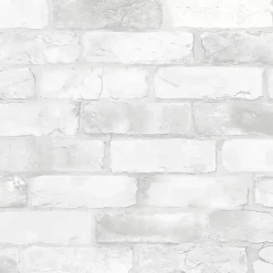 Kirklands Home White Brick Peel & Stick Wallpaper Outlet
