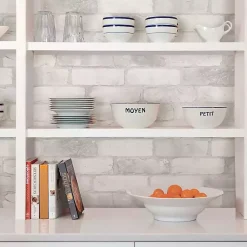 Kirklands Home White Brick Peel & Stick Wallpaper Outlet