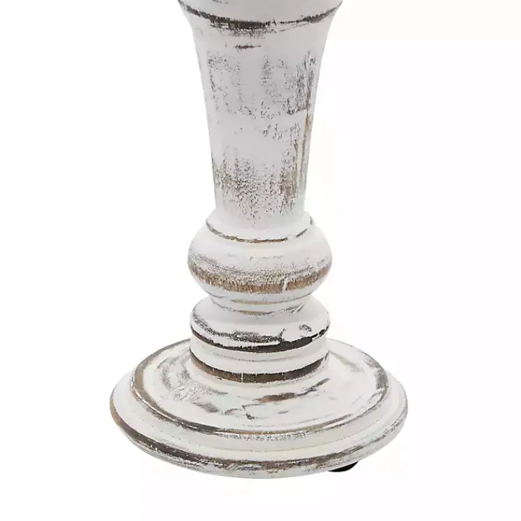 Candle Holders>Kirklands Home White Brushstroke 3-pc. Pillar Candle Holder Set