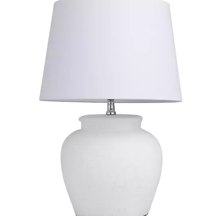 Kirklands Home Cement Table Lamp White Sale