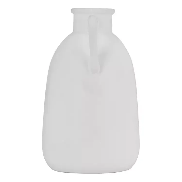 Vases>Kirklands Home Ceramic Jug Handles Vase, 10 in. White
