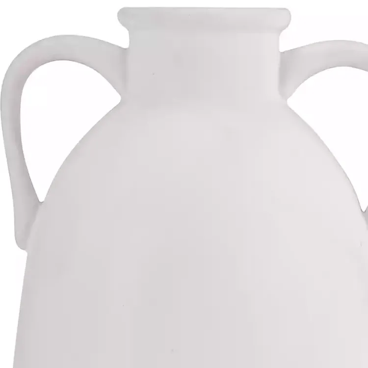 Vases>Kirklands Home Ceramic Jug Handles Vase, 10 in. White
