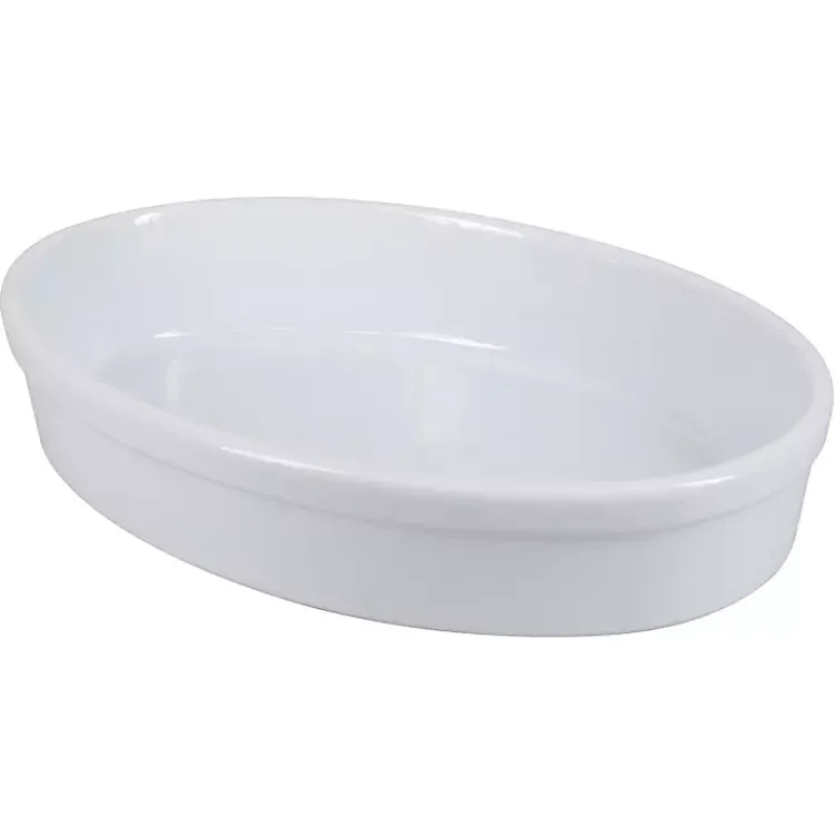 Kirklands Home Ceramic Oval Bakers, Set of 2 White Best