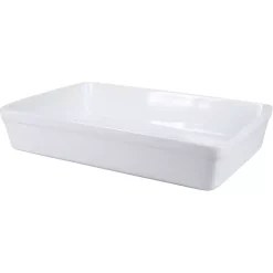 Kirklands Home Ceramic Rectangular Baker White Discount