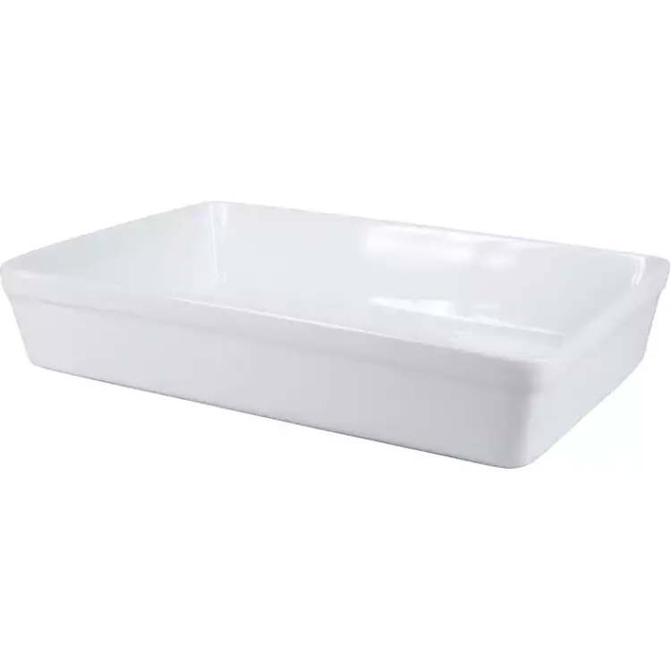 Kirklands Home Ceramic Rectangular Baker White Discount