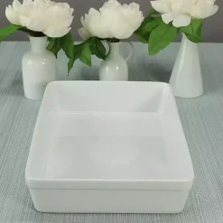 Kirklands Home Ceramic Rectangular Baker White Discount