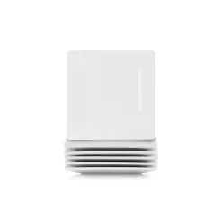 Kirklands Home Ceramic Square Appetizer Plates, Set of 6 White New