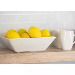 Kirklands Home Ceramic Square 40-pc. Dinnerware Set White Sale
