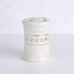 Kirklands Home Ceramic Toothbrush Holder White Sale
