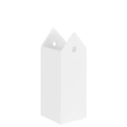 Vases>Kirklands Home Ceramic Village House Vase, 6 in. White