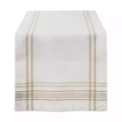 Kirklands Home Chambray French Stripe Table Runner, 72 in. White Discount