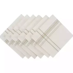 Kirklands Home Chambray French Stripe Napkins, Set of 6 White
