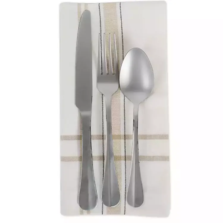 Kirklands Home Chambray French Stripe Napkins, Set of 6 White