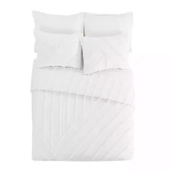 Kirklands Home Chenille Line 3-pc. Full/Queen Comforter Set White