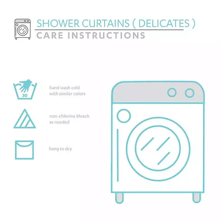 Kirklands Home Ciel Tassel Shower Curtain White Hot