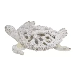 Statues & Figurines>Kirklands Home Coral Reef Sea Turtle Figurine White