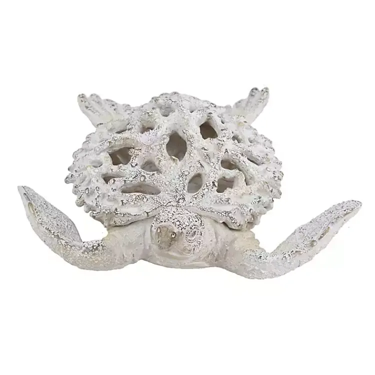 Statues & Figurines>Kirklands Home Coral Reef Sea Turtle Figurine White