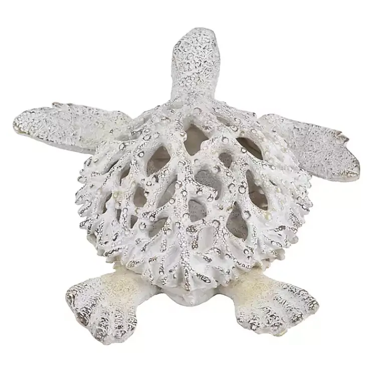 Statues & Figurines>Kirklands Home Coral Reef Sea Turtle Figurine White