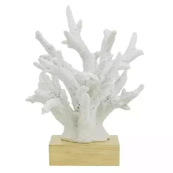 Statues & Figurines>Kirklands Home Coral Statue on Base, 12 in. White