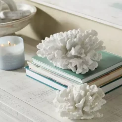 Statues & Figurines>Kirklands Home Coral Statues, Set of 2 White