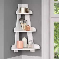 Kirklands Home White Corner Ladder Shelf Online