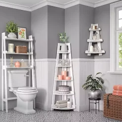 Kirklands Home White Corner Ladder Shelf Online