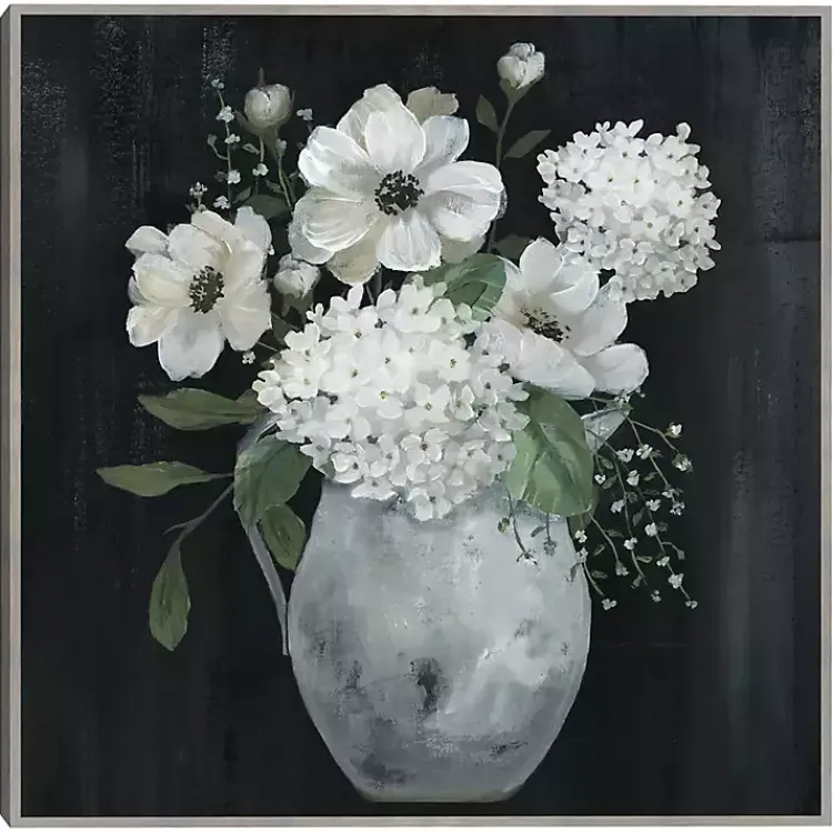 Kirklands Home White Country Collection Framed Canvas Art Print Clearance