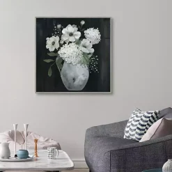 Kirklands Home White Country Collection Framed Canvas Art Print Clearance