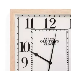 Kirklands Home White Crawford Rectangle Wall Clock Outlet