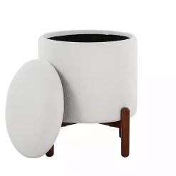 Kirklands Home Daniella Storage Ottoman White Best