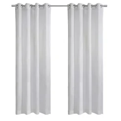 Kirklands Home Diamond Sheer Curtain Panel, 95 in. White Hot