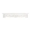 Kirklands Home White Distressed Wood Carved Floral Shelf Best
