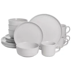 Kirklands Home Double Line 16-pc. Dinnerware Set White Sale