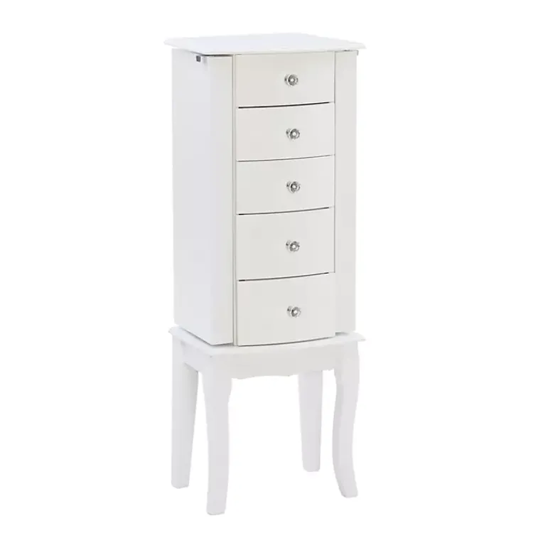 Kirklands Home 5-Drawer Jasmine Petite Jewelry Armoire White Discount